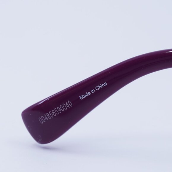 MaxMara EMME15 MM0065 75B Sunglasses Fuxia Round Frame, Smoke Lenses - Picture 8 of 11